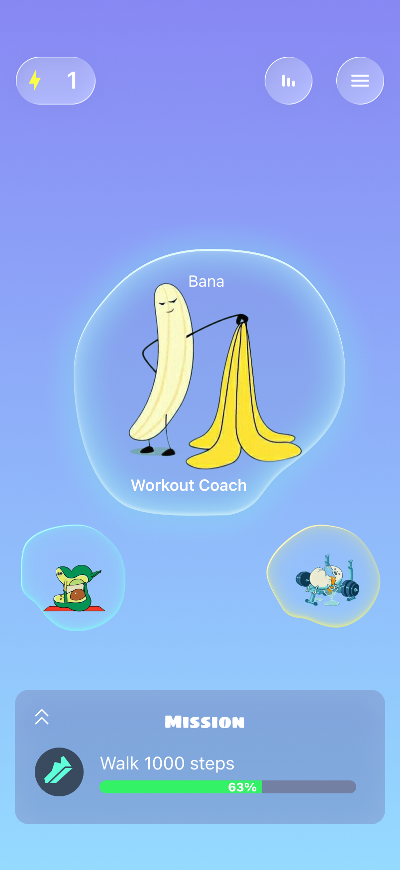 Bana Workout Coach with Mission Progress