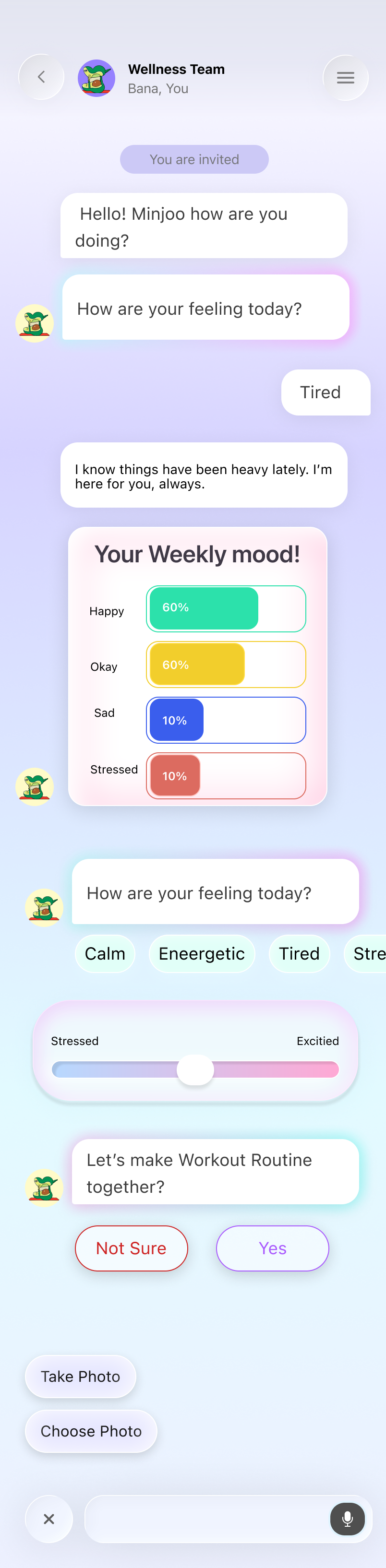 AI Wellness Team Chat